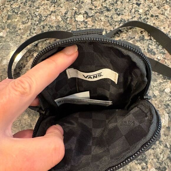 Vans Zebra Print Call Waiting Phone Bag - Black and Tan - Picture 4 of 4